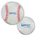 White Baseball Hot/ Cold Pack with Gel Beads
